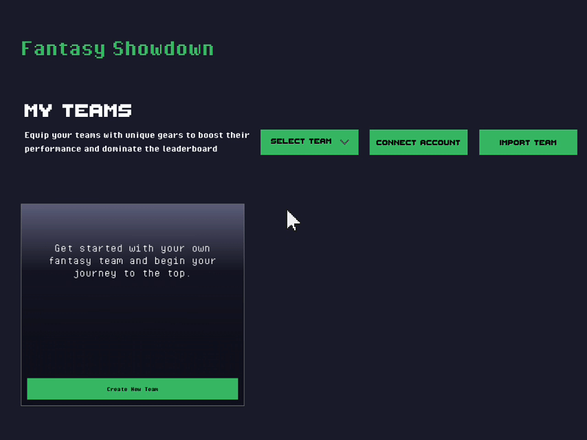 Competition and Leaderboard Interface